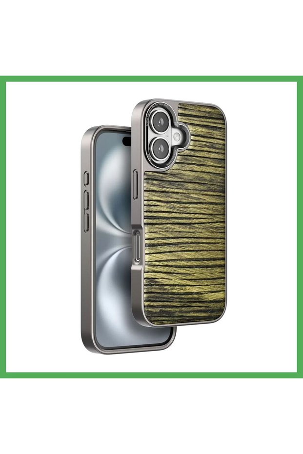 Venco iPhone 16 Compatible Wave Case - Dark Brown BEZOSS