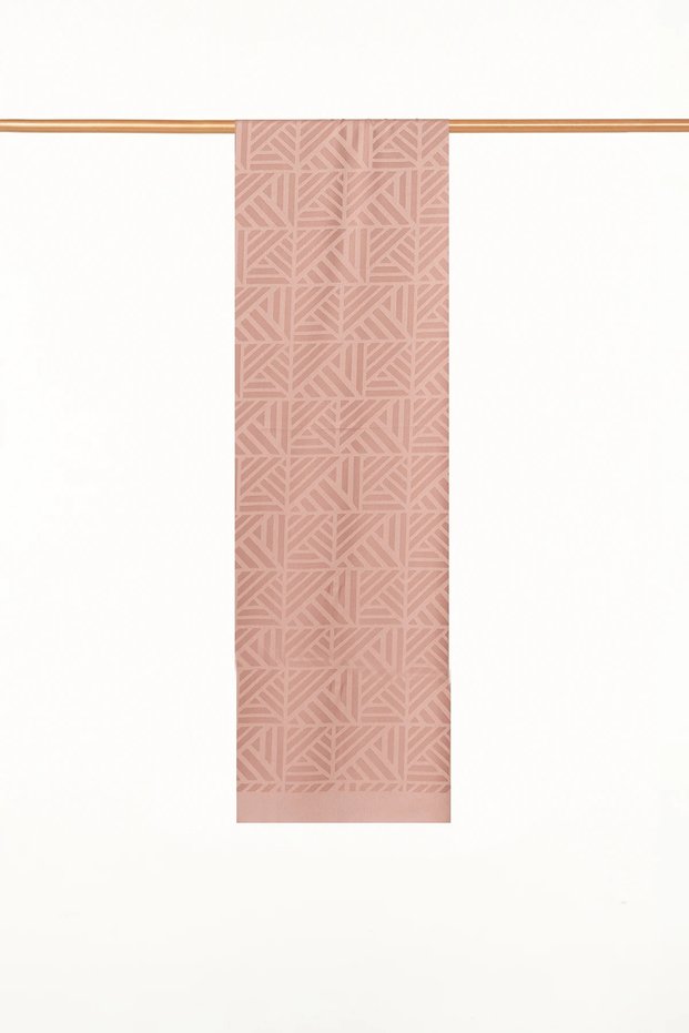 Maze-Patterned Shawl, Latte