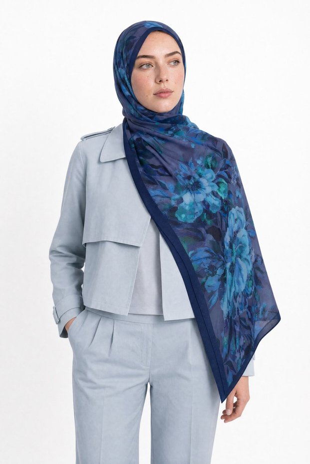 Rosaria Pattern Hebei Silk Shawl