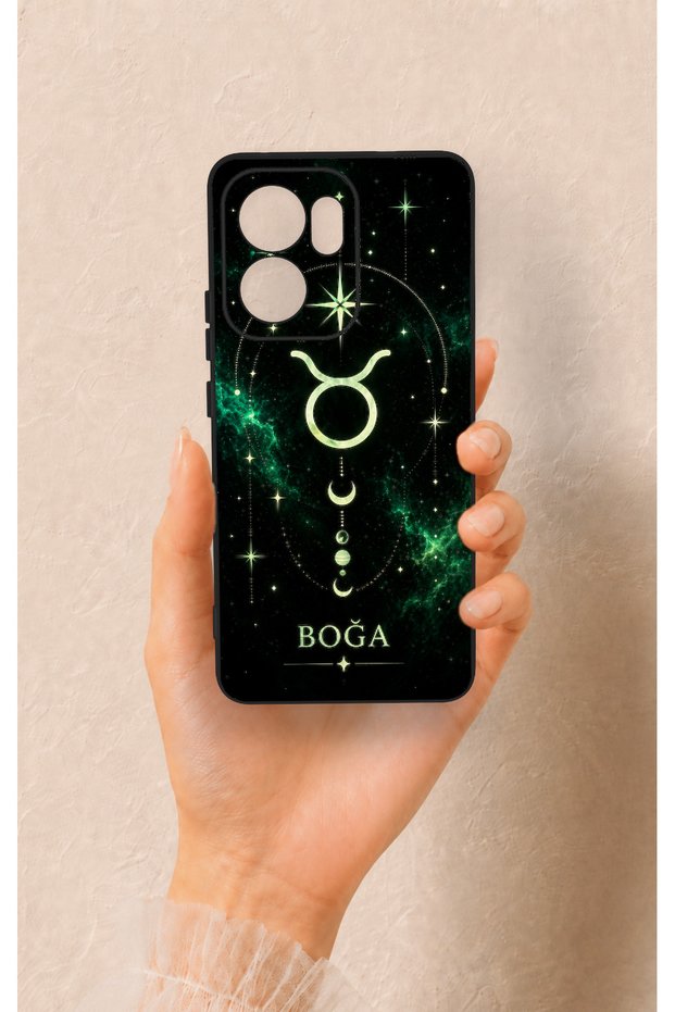Oppo Reno 13F Compatible Taurus-Themed Patterned Silicone Case