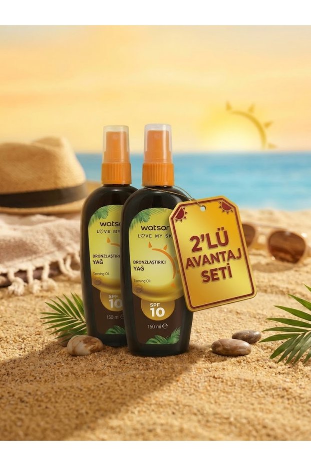 Bronzing Oil SPF 10, 150 mL, 2-Pack Value Set