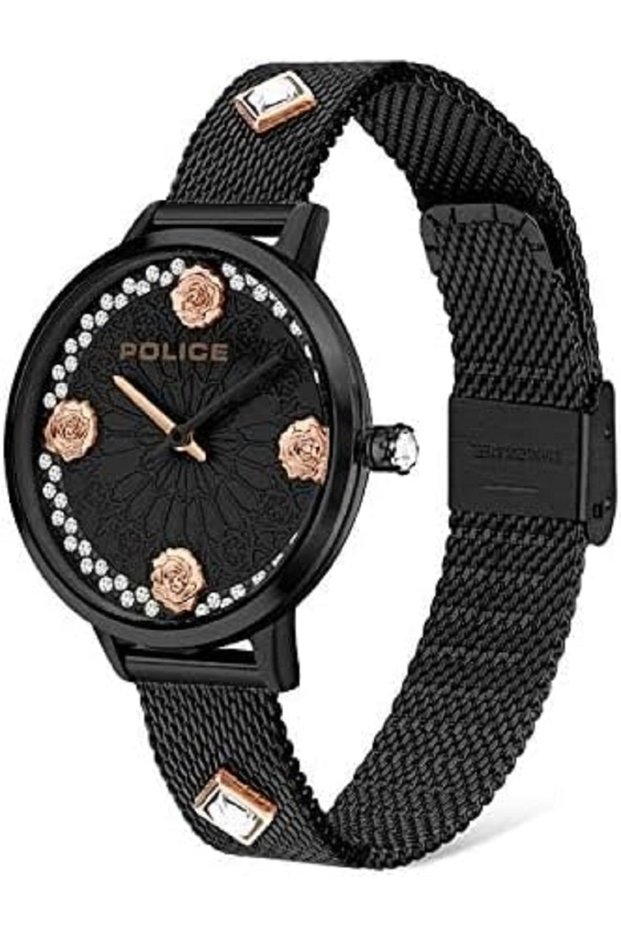 Analog Watch for Women, with Black Dial, 36mm Stainless Steel Case and Black P 16031MSB-02MM