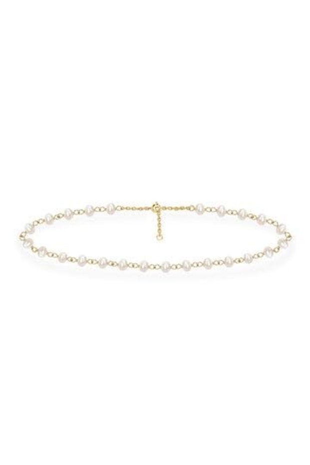 , Anklet, 18KT Yellow Gold A1YK13, Classic Chain Style, Lightweight Luxury Jewelry
