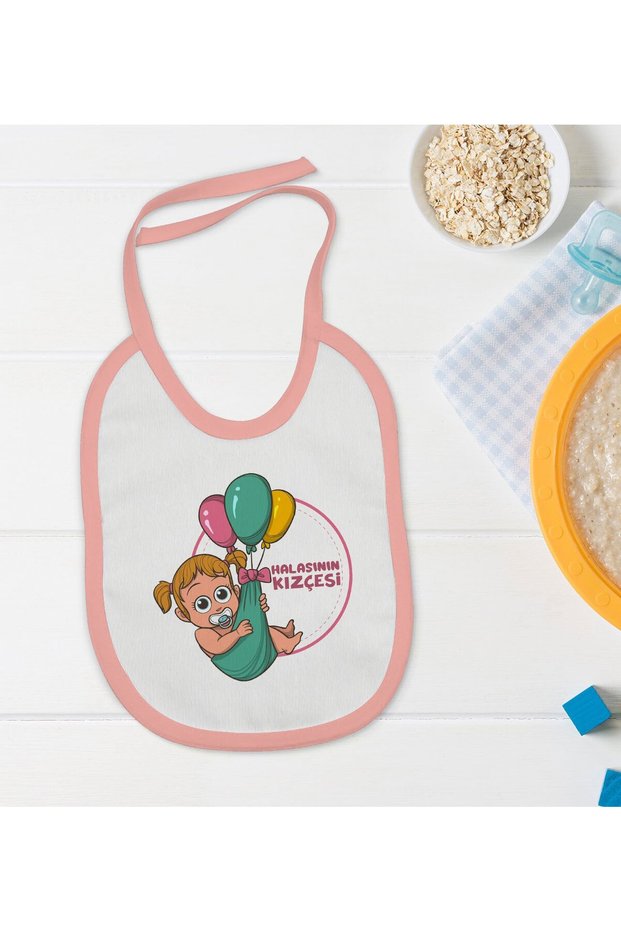 Bk Kids Daughter of the Onion Design Pink Baby Bib - 1 En125050