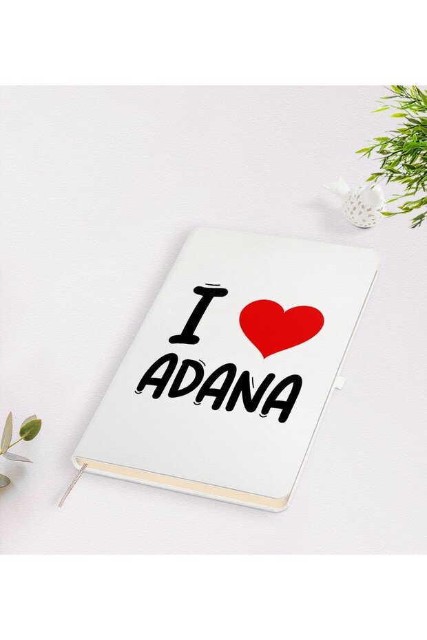 "I Love Adana" White Notebook - Model 1