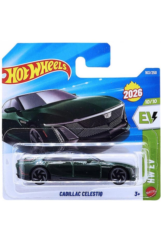 Cadillac Celestiq - HW EV Green 1/64 Diecast Model Car