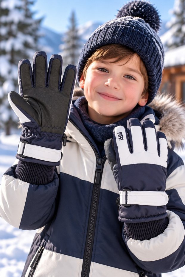 KITTI K421-25 MEN'S 4-7 SNOW SKI GLOVES