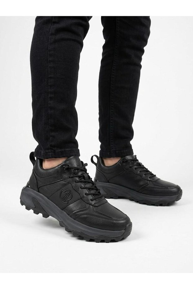 Men's Black Elastic-Tie-Detail Orthopedic Memory Foam Sole Imported Premium Casual Boots