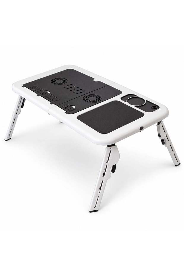 E-Table Multifunctional Laptop Table, Height Adjustable, with 2 Fans