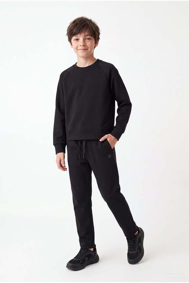 Boys' Straight-Leg Sweatpants with Drawstring Waist