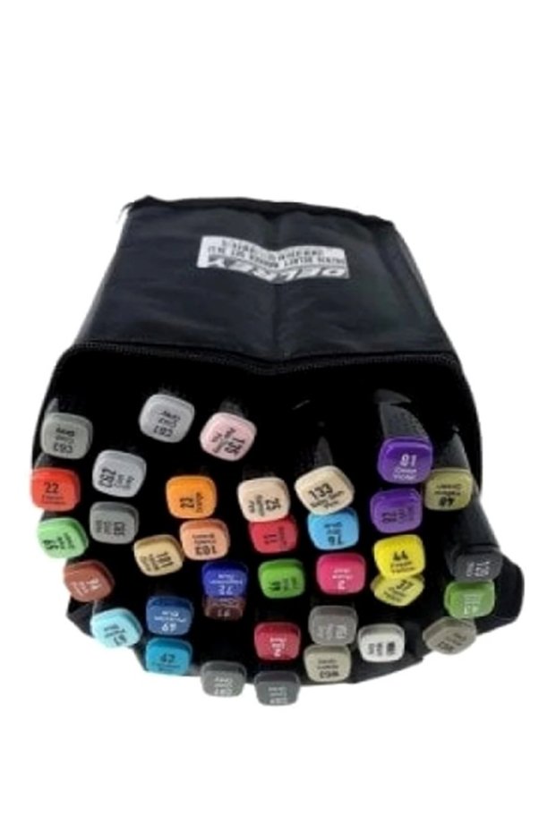 Marigold Reversible Marker Pen, 24 Colors - 2-Pack