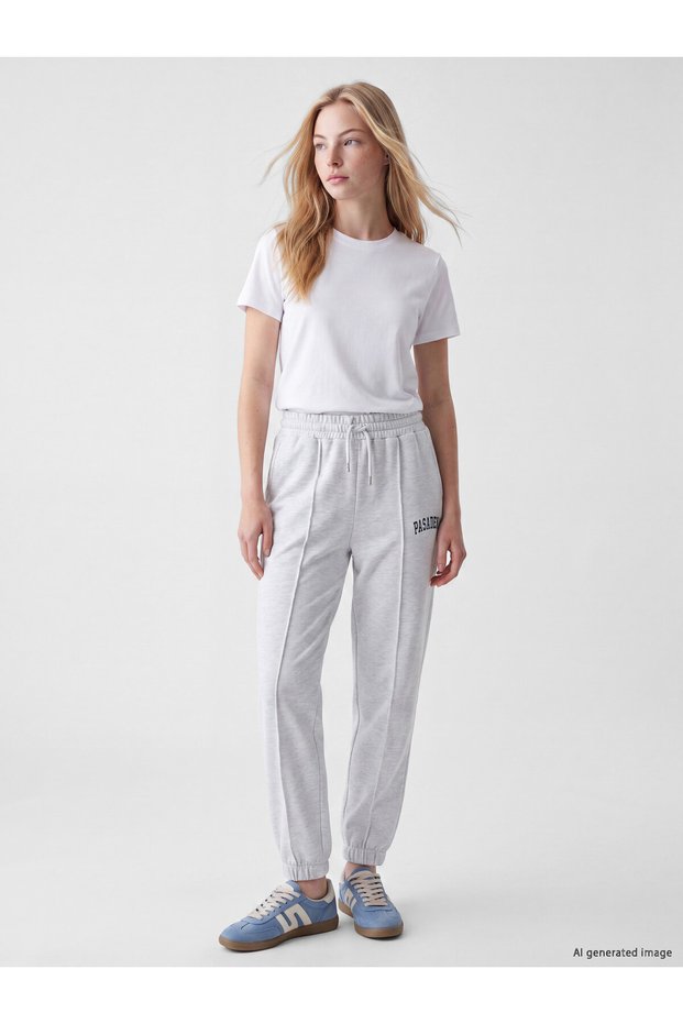 XSIDE Women's Gray Elastic-Waist Jogger Pants—The ALITA CITY Difference