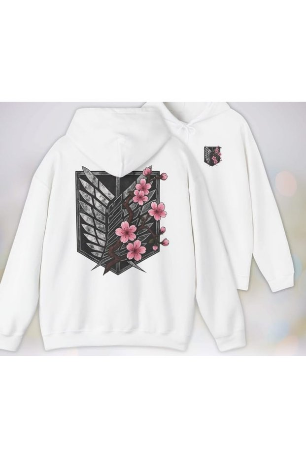 Attack on Titan Printed Cotton 3 Thread Threaded Oversize Sweatshirt