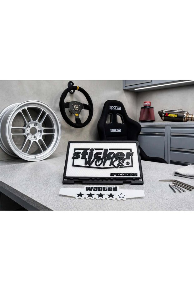 Wanted: White-Background License Plate Holder
