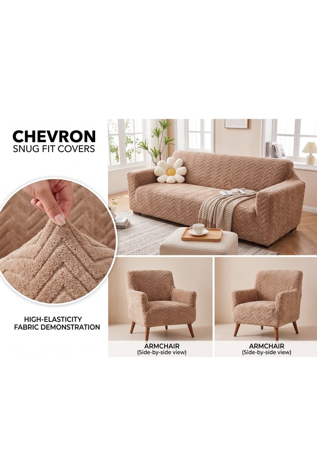 Welsoft Fleece Sofa Cover 3 3 1 1 Sofa Cover—Flexible, Washable, One-Piece Sofa Cover, Soft, Pet-Friendly