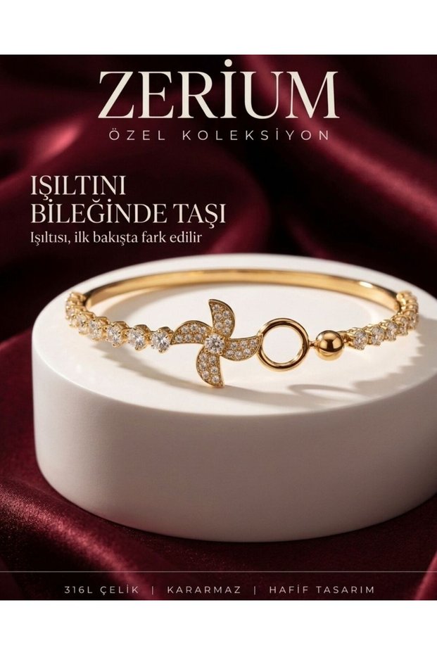 Women's Cuff Bracelet, Gold-Toned, with Bow Detail and Zircon Stones