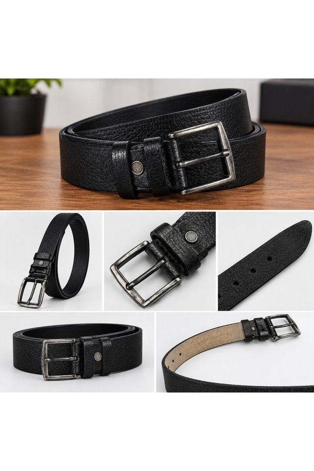 GENUINE LEATHER, STYLISH DESIGN, MEN'S BELT SUITABLE FOR JEANS AND CANVAS PANTS