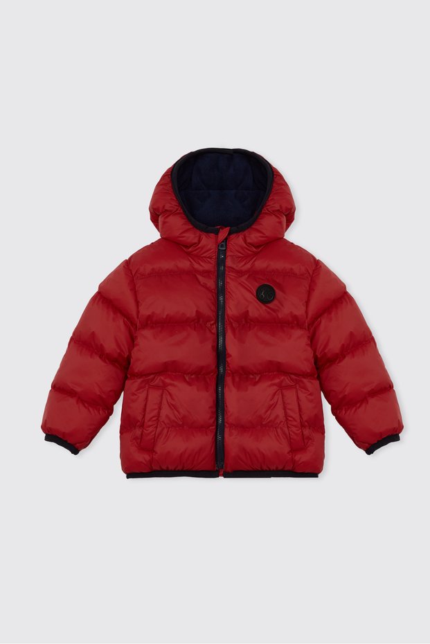 Red Hooded Jacket for Baby Boys