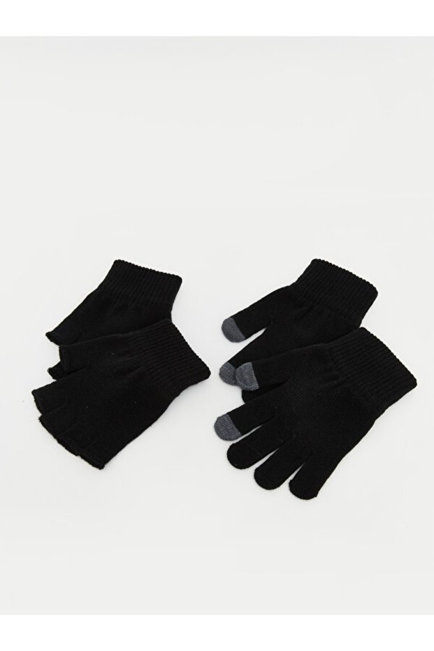 High-Quality Items from Çelebi Store: Boys' Knit Gloves, 2-Pack