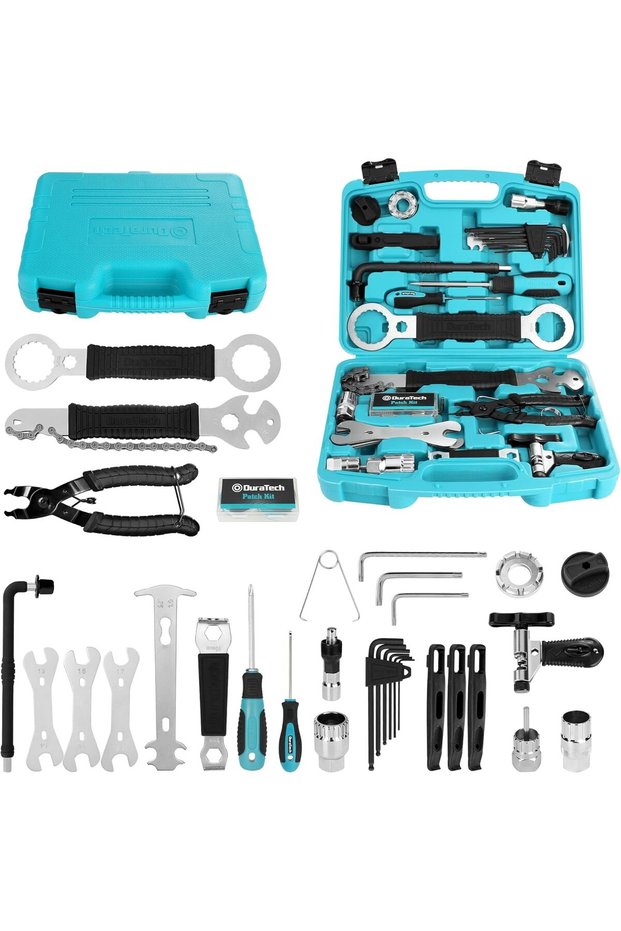 41-Piece Bicycle Repair Set with Tool Box