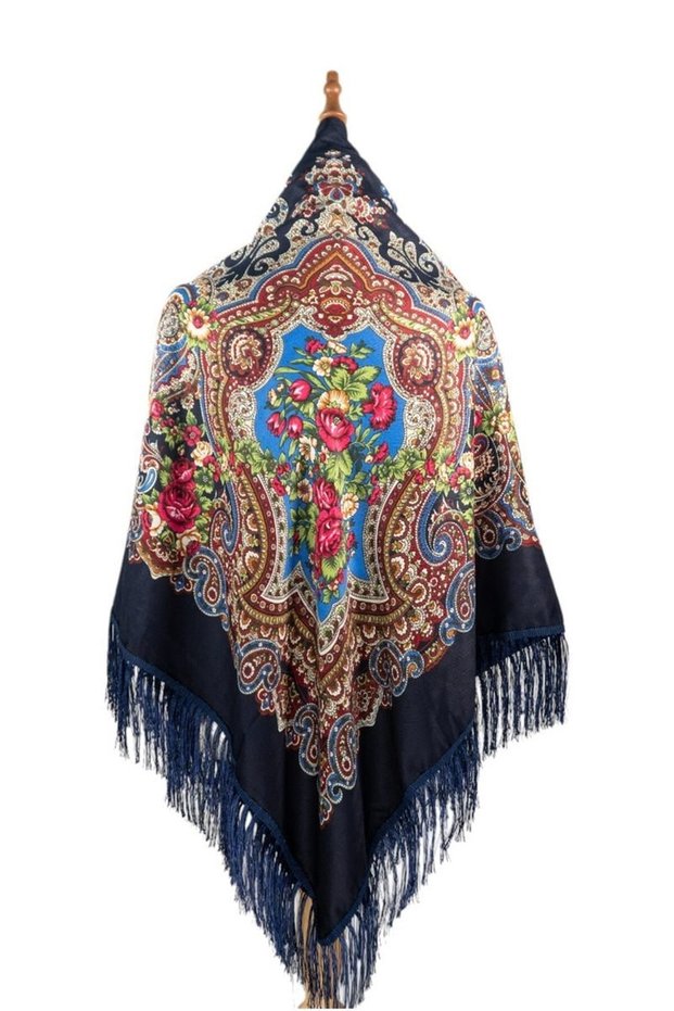 Empress Scarlet Bloom Shawl