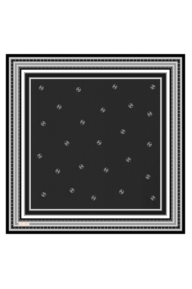 وشاح حريري رمادي مقاس 90×90