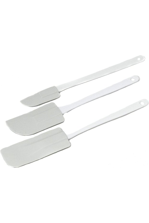Select Plastic 3 Piece Spatula Set, White