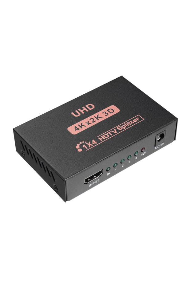 HYTECH HY-LU4, HDMI Splitter, 1 Input, 4 Outputs, (1 PC to 4 Monitors)