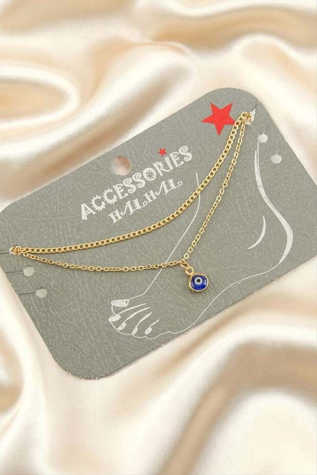 Nazar Double Chain Anklet