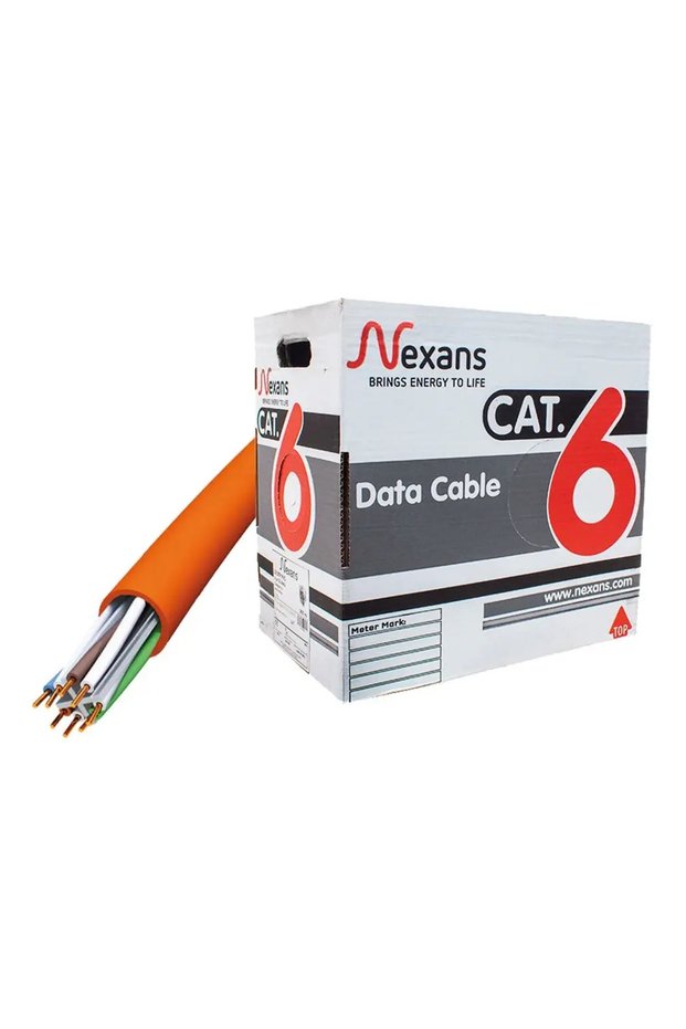 Nexans Nex1611Tfa, Orange, Cat6, 305m, 23Awg (0.58mm), Utp, 100% Copper, Lszh Halogen Free, Cable
