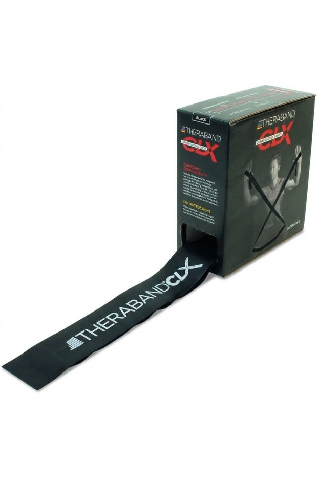 CLX Consecutive Loops Resistance Band Roll, 25 Yards, Professional Resistance Exercise Band for Rehabilitation, Strength Training, Flexibility and Physical Therapy, Multiple Resistance Level