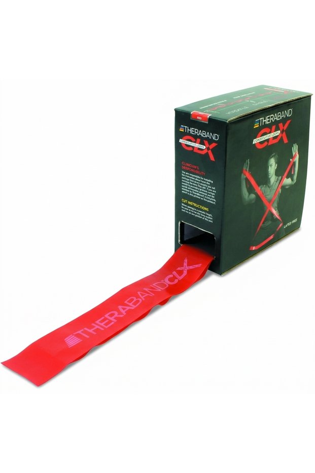 CLX Consecutive Loops Resistance Band Roll, 25 Yards, Professional Resistance Exercise Band for Rehabilitation, Strength Training, Flexibility and Physical Therapy, Multiple Resistance Level
