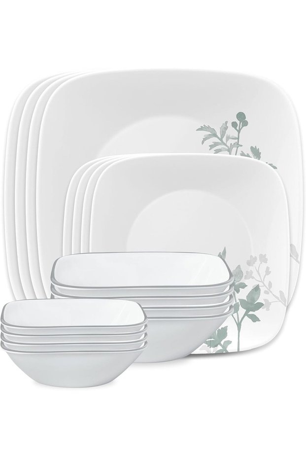 16-Piece Square Amalie Dinnerware Set, Service for 4, (1148617)