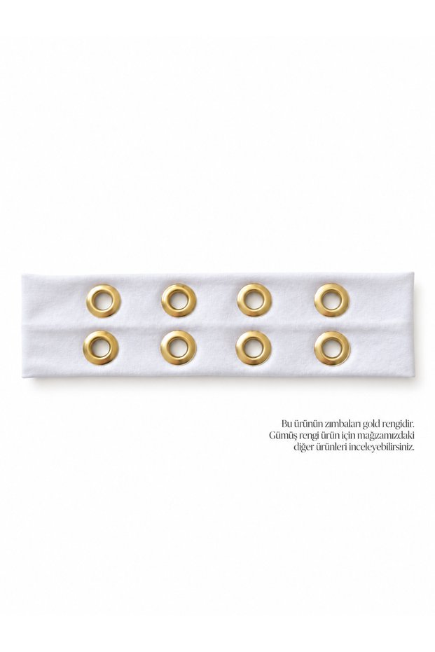 GOLD-studded, perforated Y2K Pinterest-style cotton stretchy soft hairband, punk bandana, 6.5 cm