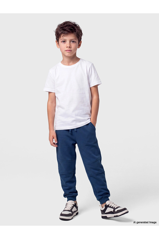 Lcw Kids Indigo Elastic Waist Boys Jogger Sweatpants