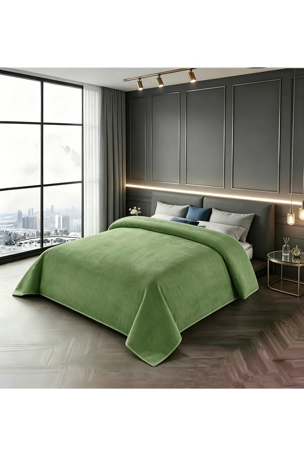 Raschel Plain Blanket 180X240cm - 100% Polyester