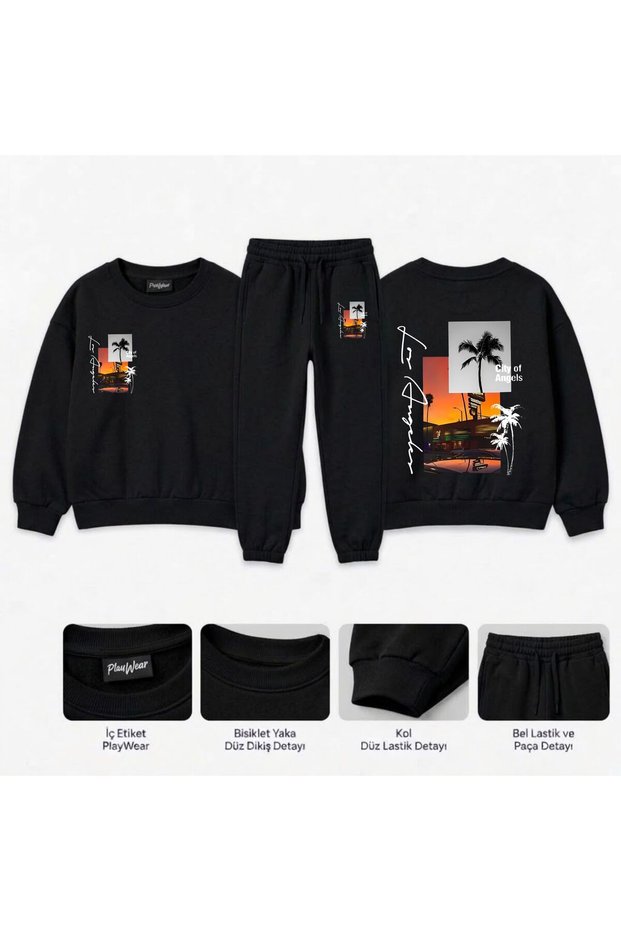 City-Angels Team Sweatshirt—Printed for Girls, Boys, and Kids—Crew Neck