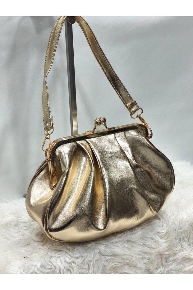 New Burslu Model Long Crisscross Straps Women's Shoulder Bag (28 cm x 18 cm)