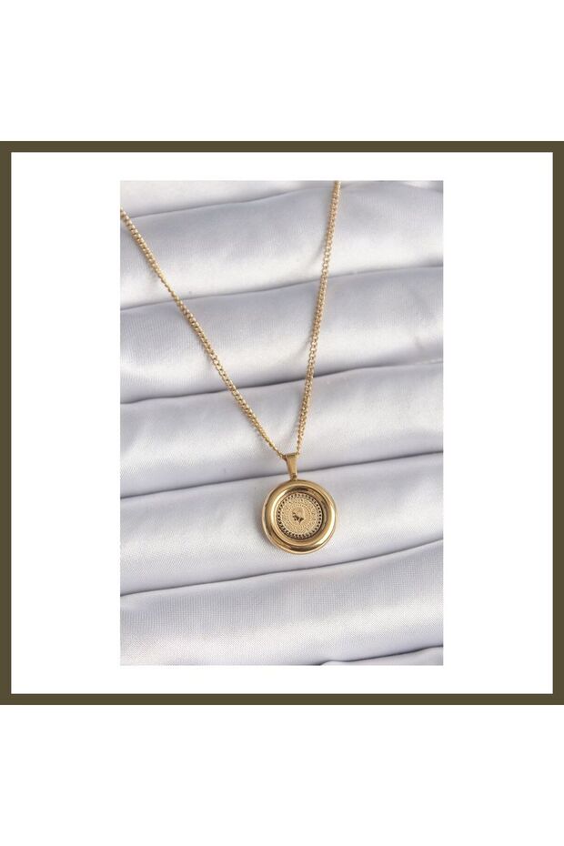 316L Stainless Steel Gold-Colored Chain, Gold-Style Women's Necklace BX