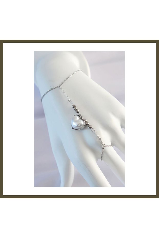 316L Steel, Silver-Colored, White, Bubble-Design Şahmeran BX