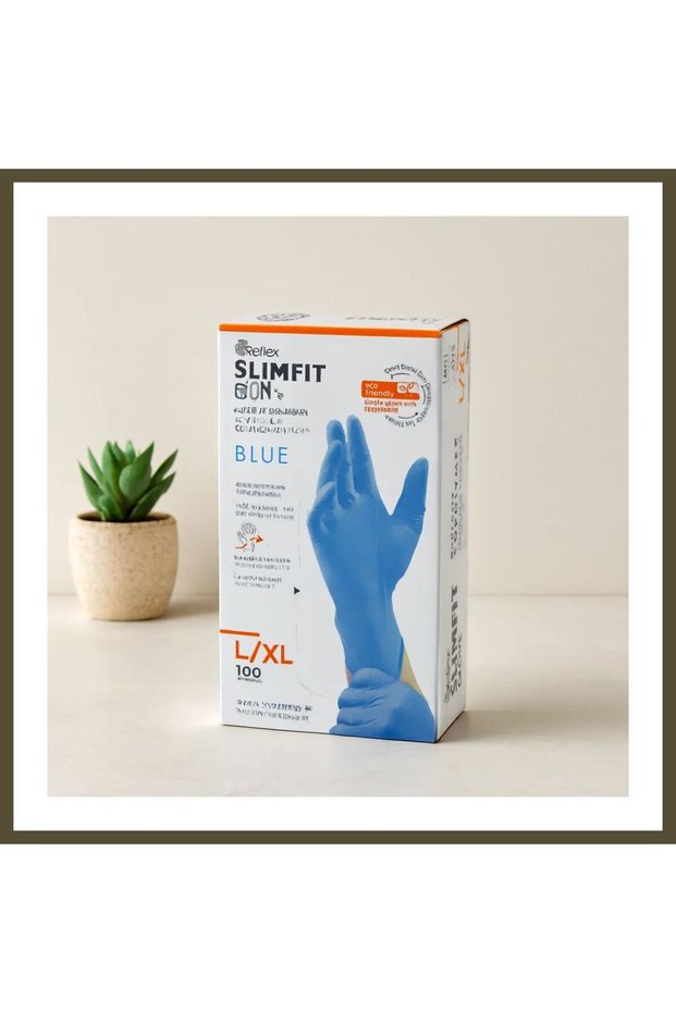 Powder-Free Examination Gloves, Blue, L/XL, Pack of 100, BX