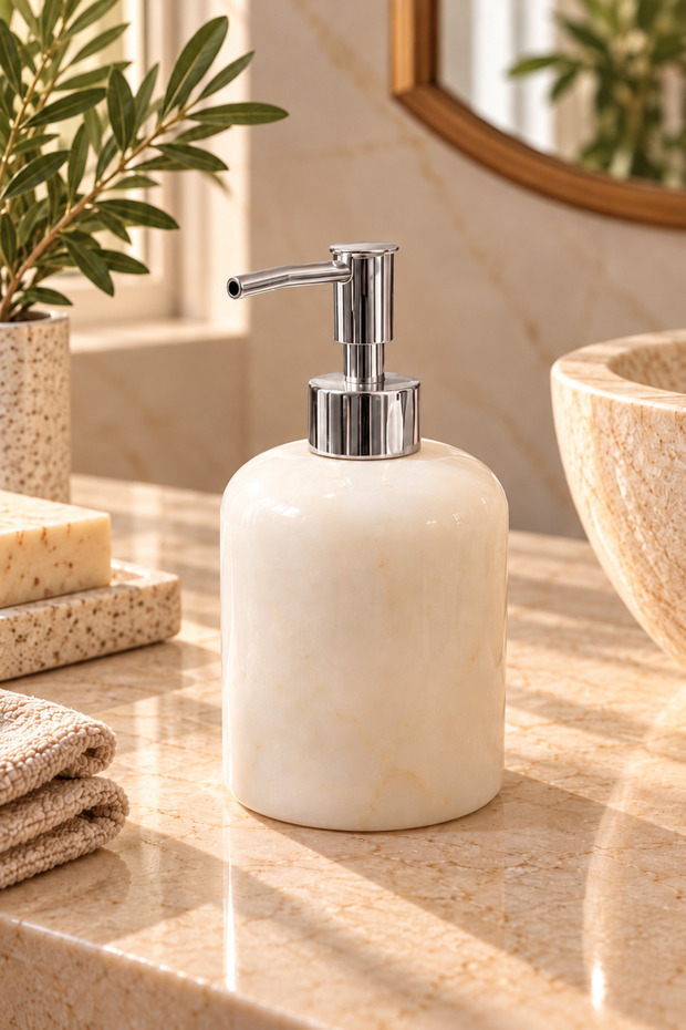 Marble Liquid Soap Dispenser | Bathroom Accessory