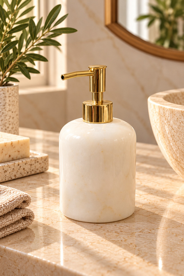 Marble Liquid Soap Dispenser | Bathroom Accessory