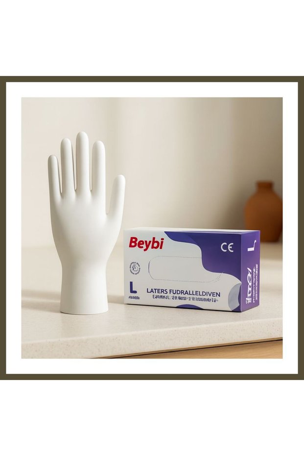 Powdered Latex Examination Gloves, Size L, Pack of 100, BX