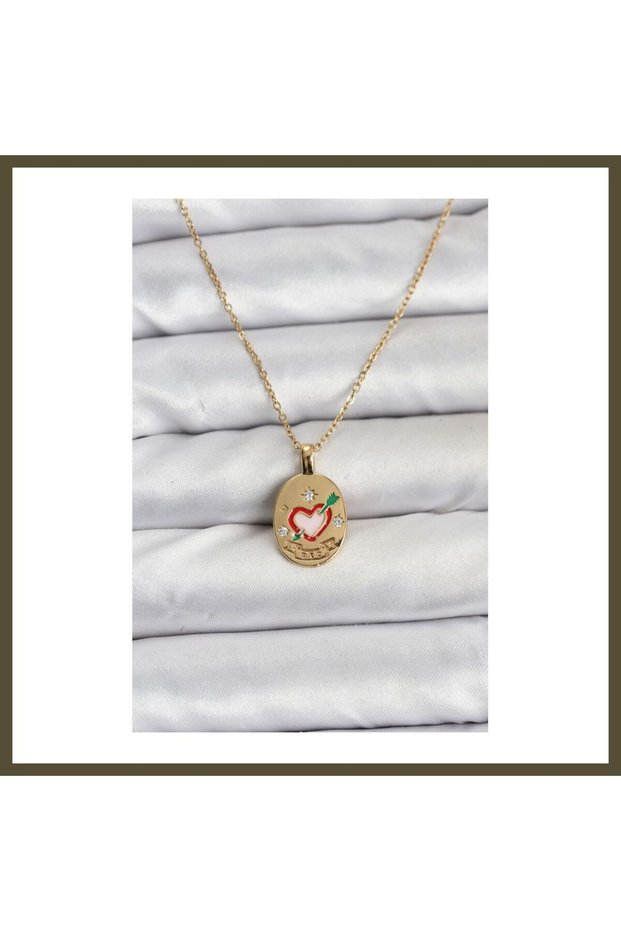 316L Stainless Steel Chain Gold-Colored Figurine Women's Necklace BX