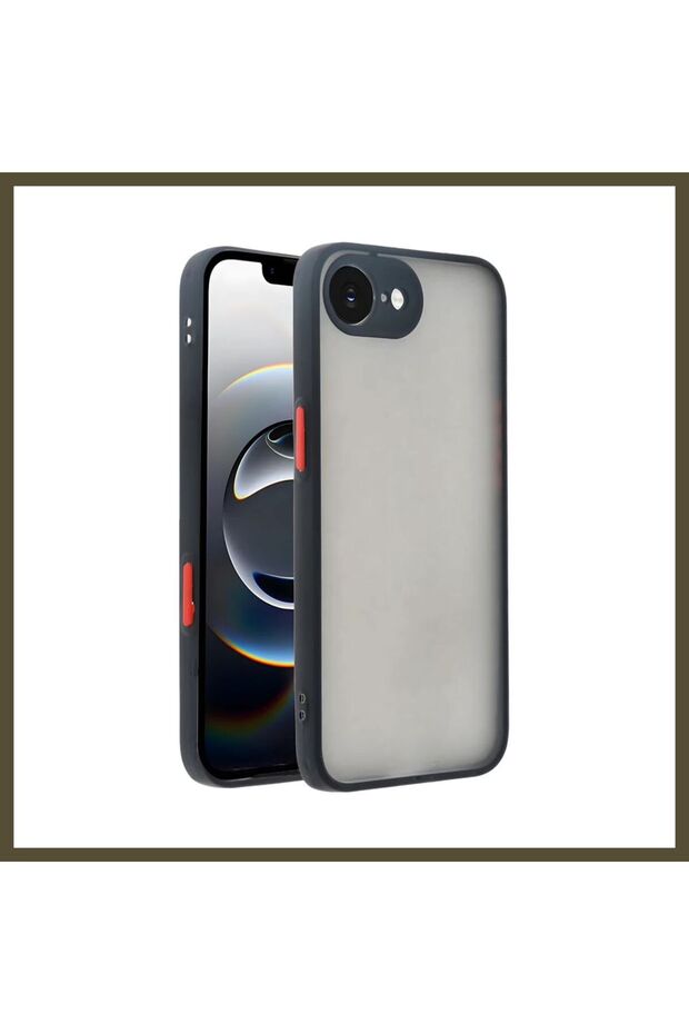 غطاء سيليكون مونتريال متوافق مع هاتف iPhone 16E - أسود BX.