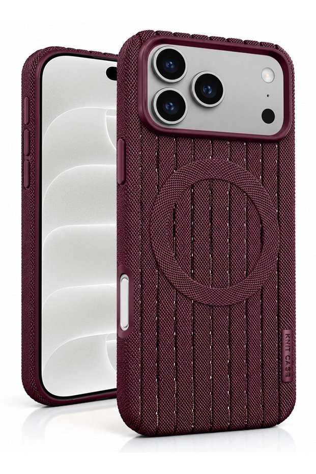 Apple iPhone 18 Pro Max 5G 2026 Magsafe Knitted Texture TPU Flexweave Woven Fabric Magnetic Case Cover