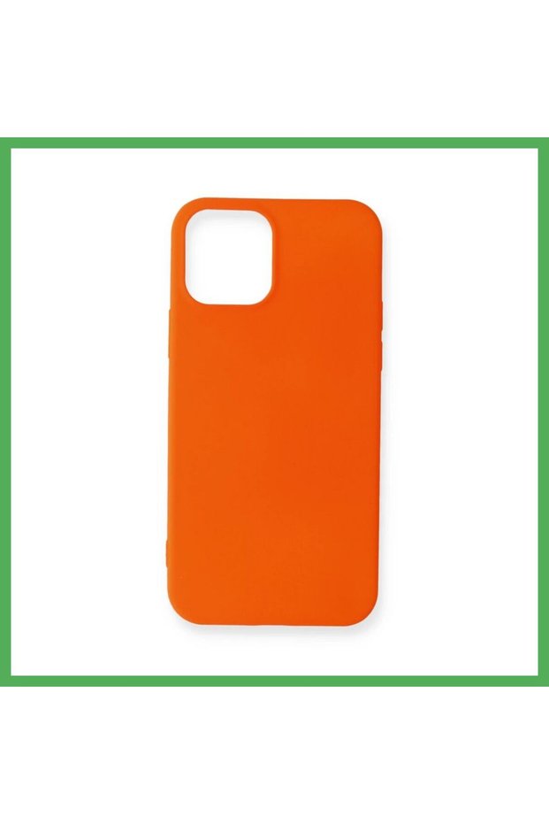 iPhone 12 Mini Case - First Silicone - Orange BEZOSS