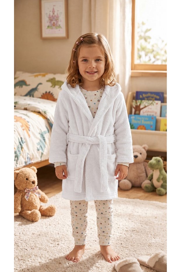 EXPORT PRODUCT / Plush, Welsoft Fleece, unisex soft bathrobes for girls and boys