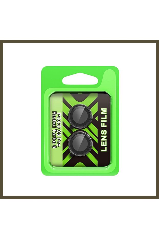 Raze Metal Camera Lens Compatible with Poco X8 Pro - Black BX